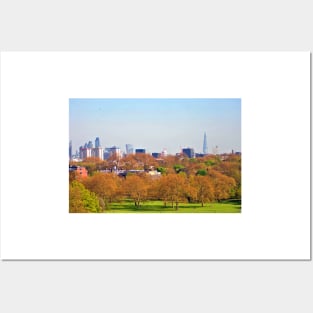 London Skyline Cityscape Primrose Hill Posters and Art